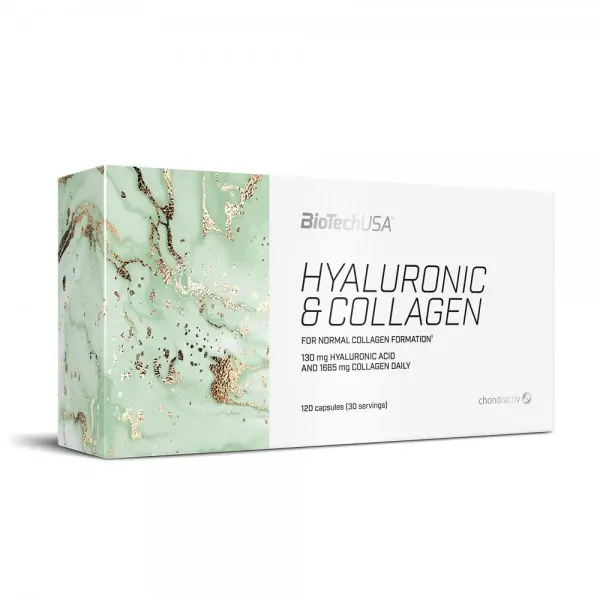 BIOTECH USA Hyaluronic & Collagen 120 капсули BT361 - Fitneshrani.com BIOTECH USA Hyaluronic & Collagen 120 капсули BT361