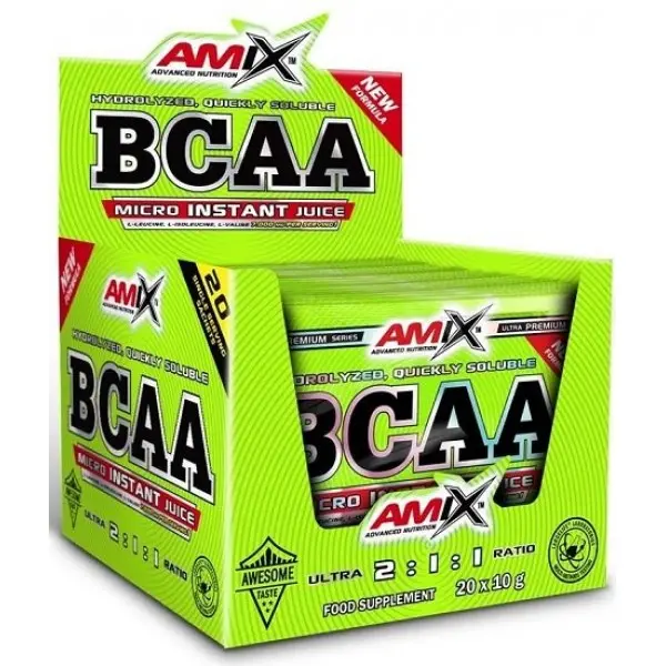 AMIX BCAA Micro-Instant Juice Sachets 20 сашетаAM124 - Fitneshrani.com AMIX BCAA Micro-Instant Juice Sachets 20 сашетаAM124