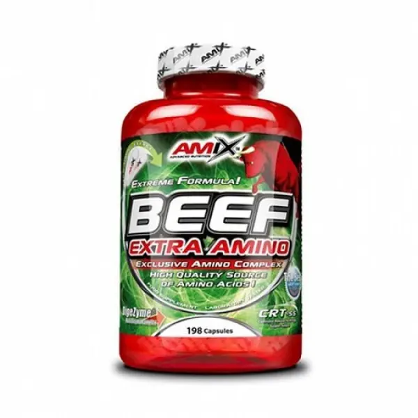 AMIX Beef Extra Amino 198 капсули AM129 - Fitneshrani.com AMIX Beef Extra Amino 198 капсули AM129