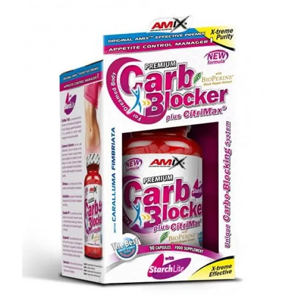 AMIX Carb Blocker with Starchlite ® 90 капсули AM137 - Fitneshrani.com AMIX Carb Blocker with Starchlite ® 90 капсули AM137